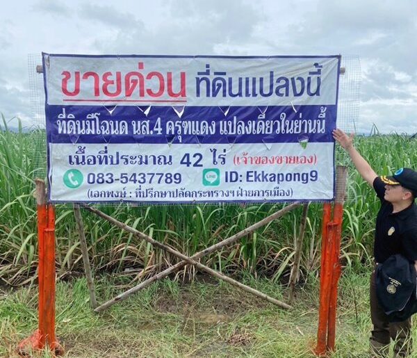 ด่วน ขายที่ดินแม่สอด-ห้วยกระโหลก จำนวน 42 ไร่ (ที่ดินมีโฉนด นส. 4 ครุฑแดงแปลงเดียวในย่านนี้)