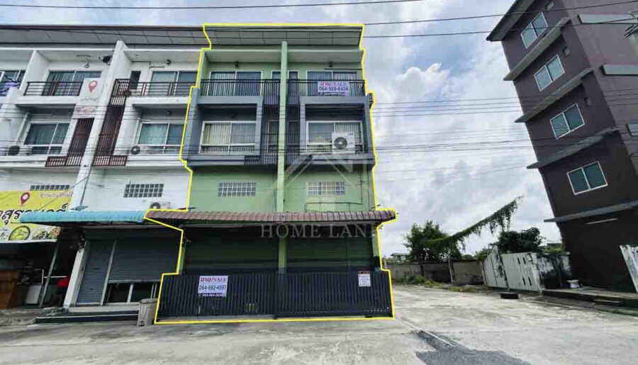 ตึกแถว 3.5 ชั้น 2 คูหา ติด ถ. เลียบวงแหวนประชาอุทิศ ทุ่งครุ (หลัง