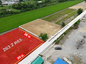 ที่ดิน ขาย เหมาะสร้างบ้าน ขายที่ดินบางบัวทองราคาถูก 263ตรว เนื้อที่เยอะบางบัวทอง สร้างโกดังคลังสินค้า